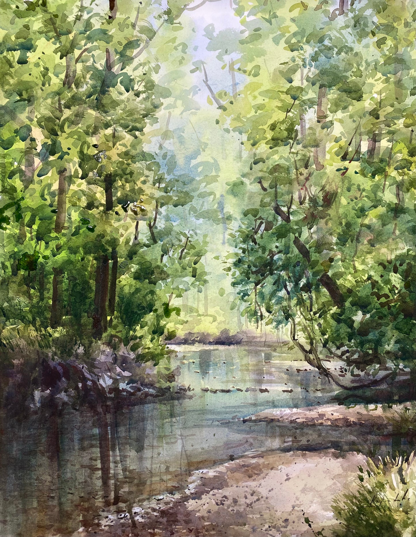 Spring Colors on Creek